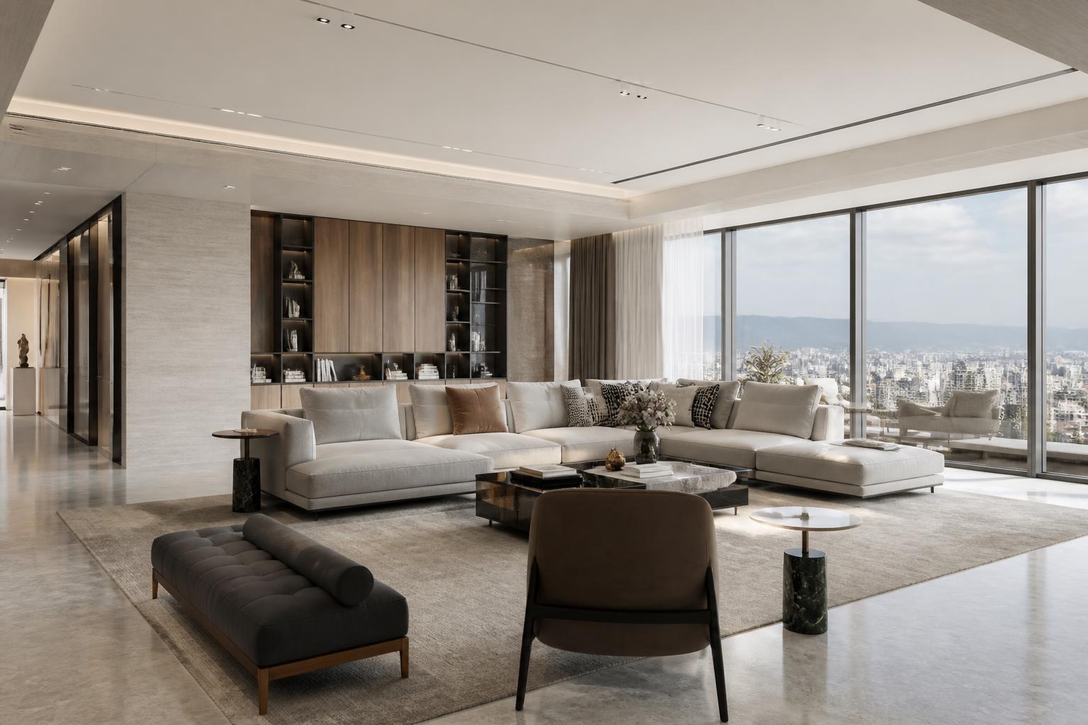 تصویر نمونه آپارتمان خوشنقشه و نورگیر مامازند